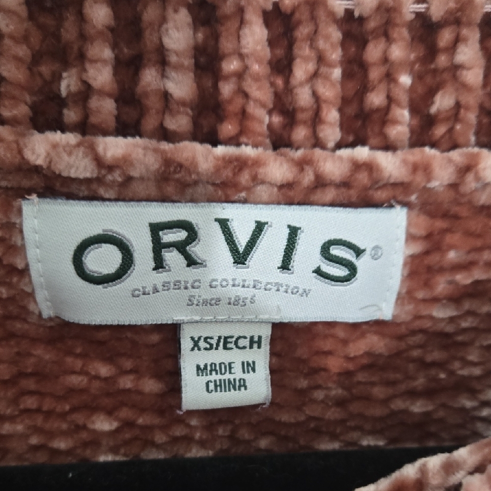 Orvis Dusty Rose Ribbed Chenille Crewneck Sweater – XS - Picture 2 of 7